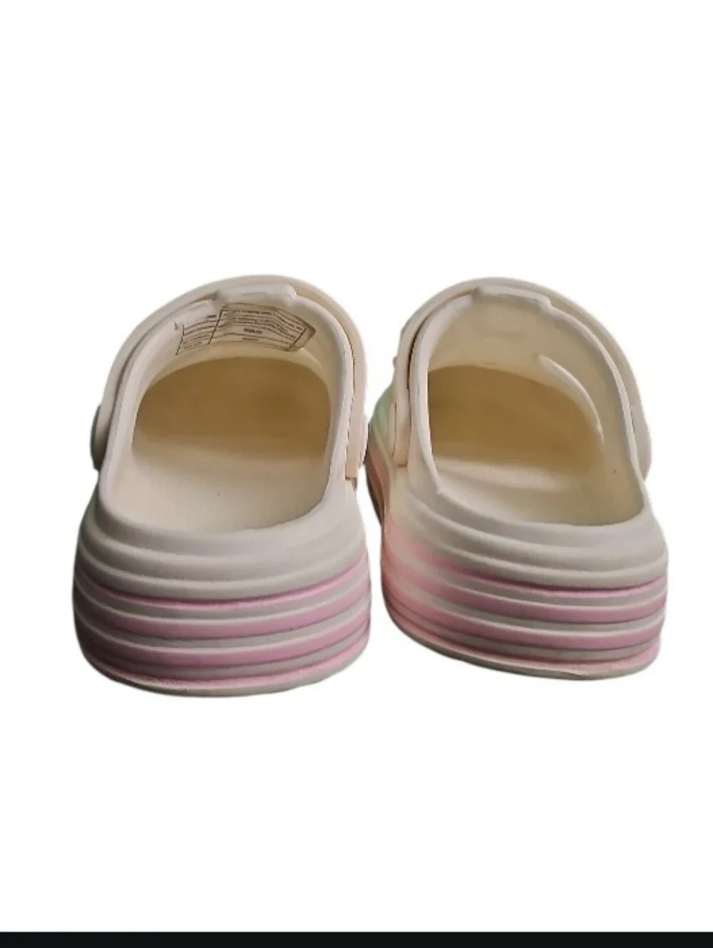 Hello Kitty Platform Clogs Kids Size 11 Pink White Kawaii Sandals Sanrio